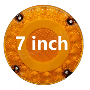 Bán Buôn 7 Inch Vòng Màu Đỏ Hổ Phách Trường Xe Buýt <span class=keywords><strong>LED</strong></span> Dừng Đuôi Lần Lượt Phía Sau Đèn Phía Sau Dừng Lần Lượt Đuôi Phanh Đèn Cho Xe Buýt Trường Học - Product Image 3