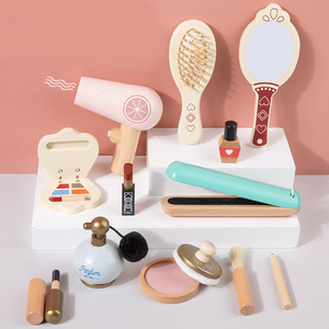Set di Trucchi in Legno per Bambine <span class=keywords><strong>Sunshine</strong></span> <span class=keywords><strong>Girl</strong></span>, Gioco di Ruolo per Principesse da 0-6 Anni, Giocattoli per Casa delle Bambole, Regalo per Ragazze - Product Image 3