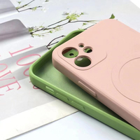 Funda de teléfono de TPU de silicona líquida magnética para iPhone 16 Pro Max Fundas para teléfonos móviles