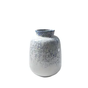 Blue and White Flower Vase High-End Ceramic Vase with Glam Design Porcelain Home & Garden Decoration Modern Age Gift