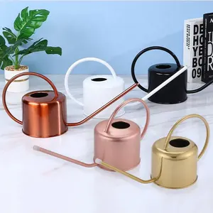 Outdoor Stainless Steel Gardening Watering Pot Indoor Plants Flowers With Long Spout Watering Can