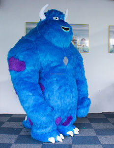 Efun Hot Blue Monsters Mascot Costume Furry <span class=keywords><strong>Sully</strong></span> Cosplay Disfraz Halloween Custom Furry Anime Character Fancy Dress Mask Party - Product Image 2