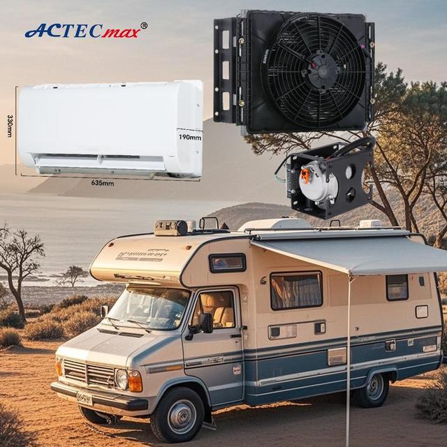 ACTECmax RV/Truck Rooftop AC Unit Split 12V/24V/48V 2100W High Quality CE Certified Replacement Air Conditioner AC.161.114.01