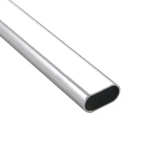 High quality 3003 3600 5052 5083 5086 6061 Aluminum Extrusion Profiles Aluminum Oval Tube