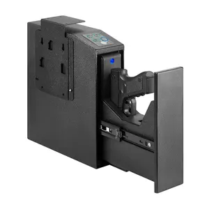 Biometrischer Waffe-Sicherheitsschrank mit Schnellzugriff, mit PIN-Code und Schlüssel, geeignet für Nachttisch/Schreibtisch/Bettseite/Wand usw. stiller Modus