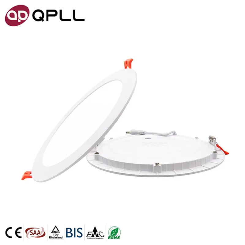 Hot Sale 3CCT Dimmable Slim AC85-265V 3W 6W 9W 12W 18W 20W 24W Round Recessed Ultra Thin Ceiling LIght LED Panel Light