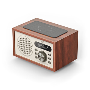 Boîtier en bois Radio DAB/DAB + et <span class=keywords><strong>FM</strong></span> avec chargeur sans fil Réveil - Product Image 2
