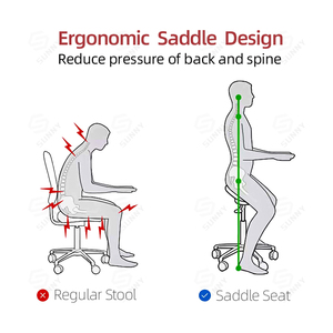 High Quality Ergonomic Dental Doctor Assistant <b>Saddle</b> Chairs Dentist <b>Stool</b> - Product Image 6