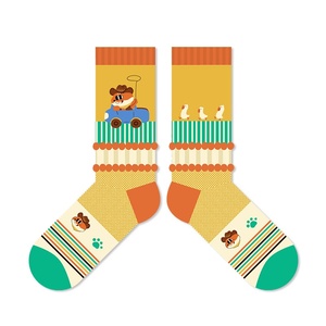 <span class=keywords><strong>Chaussettes</strong></span> mi-tube unisexes à la mode pour hommes et femmes, dessin animé tendance pour hommes et femmes - Product Image 6