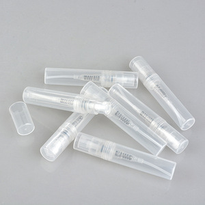 En stock bouteilles de parfum vides en plastique PP en forme de cylindre de 3ml 5ml <span class=keywords><strong>8ml</strong></span> 10ml avec joint de pulvérisateur de pompe - Product Image 3