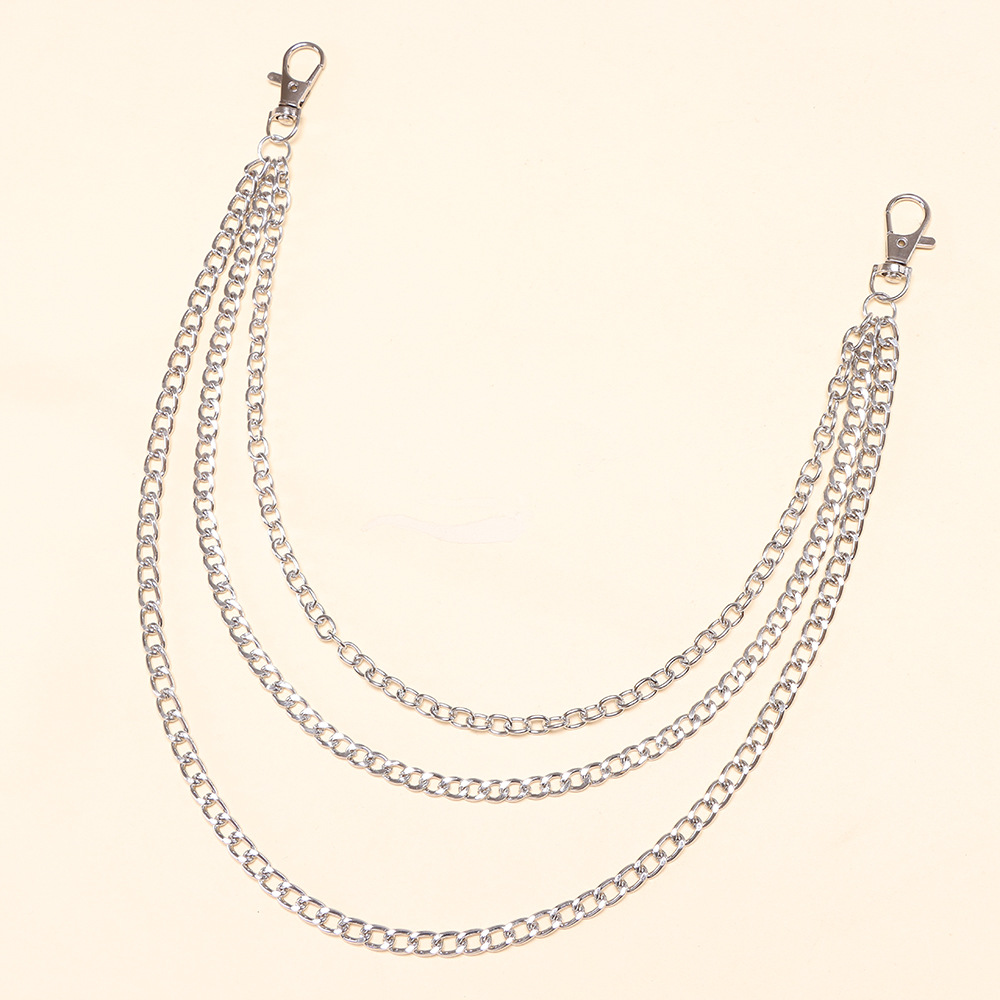 Cadena para pantalón multicapa blanca K