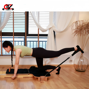 CZFIT Máquina de Pilates Reformer Portátil Ajustable de Roble Ecológico Duradero, Cama de Entrenamiento de Core Multifunción para Salud y Gimnasio en Casa - Product Image 1