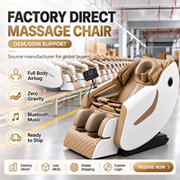 Fournisseur en gros de fauteuils de massage OEM ODM 8D Zéro Gravité Shiatsu Airbag Chauffant Rouleau de massage des pieds Bluetooth Fauteuil de massage corps entier