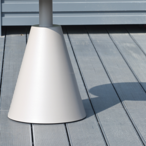 <span class=keywords><strong>Tavolino</strong></span> da Caffè Moderno in Alluminio Verniciato a Polvere per Esterni, Impermeabile, Piccolo Tavolo da Esterno per Bordo Piscina, Progetti Caffè, Colore Legno - Product Image 6