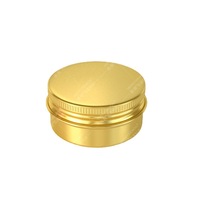 100 pièces Pots en aluminium doré brillant 100g 150g, Contenants pour cire capillaire, Boîtes de rangement pour bonbons, Boîtes à câbles, Pots à crème MC1351-GLOSS GOLDEN