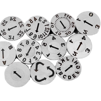 Inserts de calendrier en plastique pour l'année et le mois avec broches de marquage