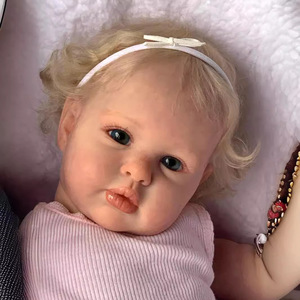 Muñeca Bebé Realista de 60 cm con Accesorios de Traje Rosa, Juguetes para Niñas, Muñecas Bebé Reborn de Silicona de 24 Pulgadas - Product Image 4