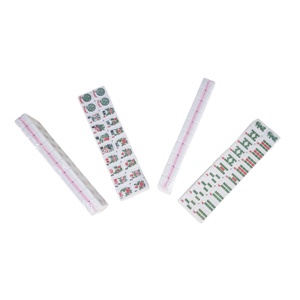 Ensemble de tuiles de Mahjong miniatures prêtes à être expédiées, 30 pièces #   Mahjong portable en mélamine, finition polie à la main, pour la maison, les jeux en plein air et les clubs - Product Image 2