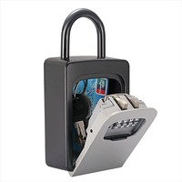 Boîte à clés numérique personnalisée à 4 chiffres, boîte de rangement sécurisée avec code pour clés de maison, casier à clés pour porte