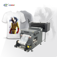 Imprimante jet d'encre DTF Cowint XP600 A3 avec prétraitement automatique pour tissu en coton et film PET