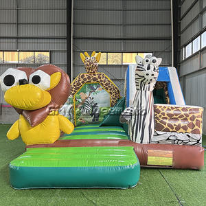 Châteaux gonflables à thème Zèbre Zoo à prix abordable, château gonflable extérieur pour enfants, fabriqué en Chine - Product Image 2