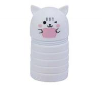 Joli chat chien pochette à crayons fermeture éclair étui à crayons en Silicone réduire la pression sac d'école