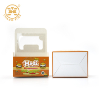 Venta al por mayor logotipo personalizado impreso plegable caja de cartón de azúcar de embalaje con ventana de plástico bajo precio MOQ cajas de papel