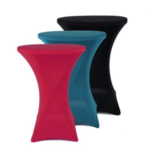 Nappe unie en polyester et coton pour la maison et l'hôtellerie, idéale pour les mariages, banquets, fêtes et décorations de cocktails (vente en gros) - Product Image 2