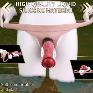 Sex Toy Hollow Wearable Dick Strap on Dildo for Men Extended Delay Ring Dildo Set Couple Sex Toys - Product Image 3