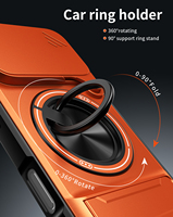 Coques de téléphone portable antichoc avec anneau magnétique puissant et support coulissant pour appareil photo, compatibles iPhone 18 17 16 Pro Max