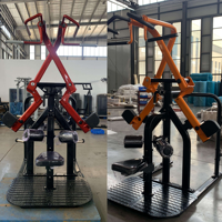 Machine à pullover latéral à charge libre SK Commercial avec coussinets de protection des coudes pour l'entraînement de la force du dos, équipement de gym certifié CE