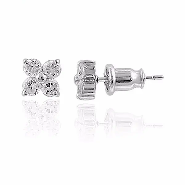 Keiyue mới 2024 mới nhất đồ trang sức bốn lá Clover bông tai thiết kế Sterling 925 bạc trang sức cho phụ nữ