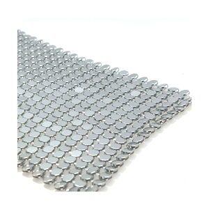 Rideau en maille tissée décoratif coloré en acier inoxydable avec paillettes, résistant à la corrosion - Product Image 5