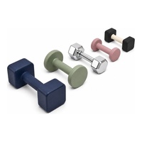 Haltères personnalisés avec revêtement coloré, haltères carrés anti-roulement, équipement de musculation, ensemble d'haltères réglables, fabricant OEM ODM