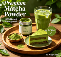 Poudre de thé vert Matcha pur en marque blanche, boîte de 1 kg en vrac, logo personnalisé, sachet écologique, complément détox pour la perte de poids, vente au détail