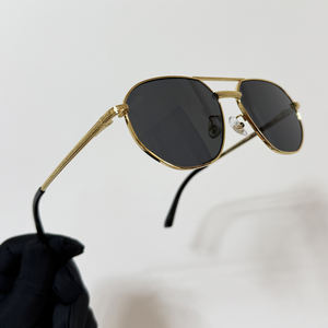 Gafas de sol de aviación SPUKA 2012 de lujo con doble puente para hombre, protección UV, montura moderna, logotipo personalizado - Product Image 3