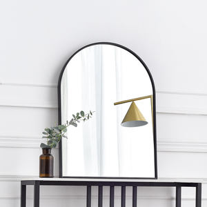 <span class=keywords><strong>Espejo</strong></span> de pared de metal con <span class=keywords><strong>Ventana</strong></span> arqueada decorativa para baño, venta al por mayor, Salón miroir - Product Image 1