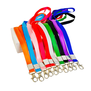 Cordones lisos de poliéster impresos cuello barato con logotipo personalizado - Product Image 1