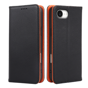 Étui de téléphone portable en cuir de style mode pour <span class=keywords><strong>iPhone</strong></span> 16 Pro Max 15 Plus 14 13 17 Air 16e 12 avec porte-cartes magnétique et rabat portefeuille - Product Image 1