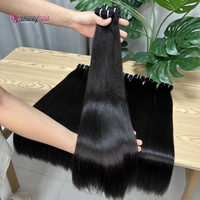 Paquete de Extensiones de Cabello Humano Virgen Doble Trama con Cutícula Alineada al por Mayor 10A 12A 15A, Proveedor de Cabello Liso Vietnamita