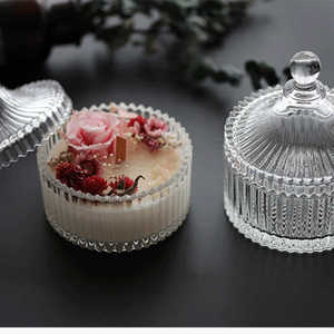 Pots de bougie en yourte mongols faits à la main, parfum de cire de soja, <span class=keywords><strong>bouteille</strong></span> en verre, porte-bougie DIY - Product Image 6
