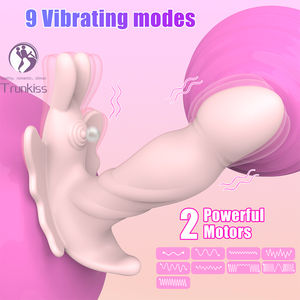 Vibrador portátil de mariposa, productos para adultos, juguetes para adultos, vibración de 9 frecuencias, juguete sexual femenino que se mueve, vibrador portátil - Product Image 4