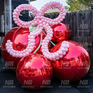 Esfera de Espejo Navideña Inflable de PVC Colorida, Globo Esférico Reflectante, Burbuja Personalizada, Esfera de Espejo Iridiscente de PVC Colorida - Product Image 5