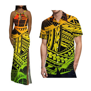 Ingrosso nuovo Design polinesiano coppia Set abiti da festa donna eleganti da sera - Product Image 6