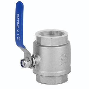 RVS kogelkraan met binnengewenst is een tweedelige kogelkraan die geschikt is voor zwak corrosieve media zoals waterdamp. - Product Image 5