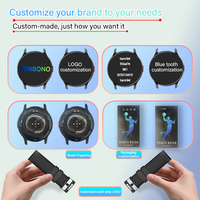 Montre Connectée SENBONO MAX68 pour Homme avec Batterie Longue Veille 1100 mAh, Boussole, Suivi de Santé et Appels Bluetooth, Montre Intelligente d'Extérieur