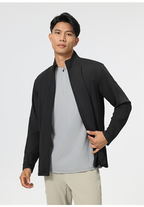 سترات رياضية رجالية فاخرة مخصصة من لولو، خفيفة الوزن للتدريب والجري في الشتاء، ملابس رياضية أنيقة بياقة عالية وملمس ناعم - Product Image 4