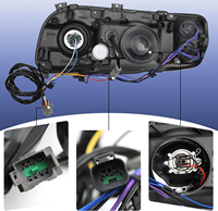 Une paire de phares halogènes pour Peterbilt 388/389 2008-2018, éclairage de camion étanche, garantie d'un an, directement de l'usine