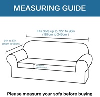 Housse de canapé extensible en tissu Jacquard avec fond élastique, protection de meubles, housse de canapé 3 places