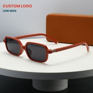 Gafas de Sol de Marca <span class=keywords><strong>Mumu</strong></span> para Mujer, Montura Completa Pequeña y Estrecha, Retro, con Logotipo Personalizado, Ligeras, Protección UV400, Vintage, Cuadradas, Rectangulares, con Estampado de Leopardo - Product Image 2